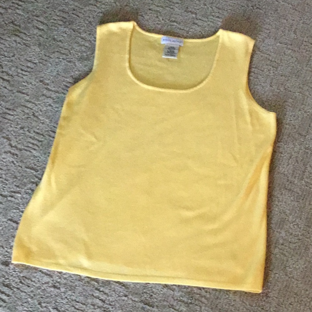 White Stag yellow sleeveless top size Lg